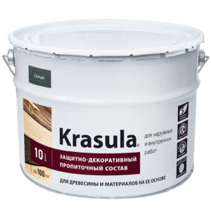 Красула (Krasula) защитно-декоративный состав для древесины 16 цветов