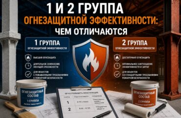 1 и 2 группа огнезащитной эффективности — чем отличаются