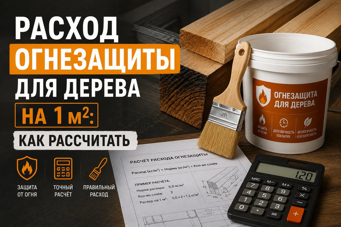 Расход огнезащиты для дерева на 1 м2 Расход огнезащиты для дерева на 1 м2 - как рассчитать