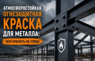 Атмосферостойкая огнезащитная краска для металла