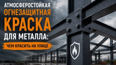 Атмосферостойкая огнезащитная краска для металла