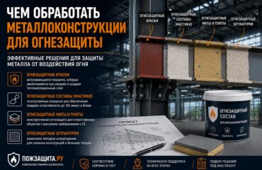 Чем обработать металлоконструкции для огнезащиты