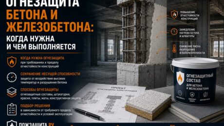 Огнезащита бетона и железобетона, когда нужна и чем выполняется Огнезащита бетона и железобетона, когда нужна и чем выполняется