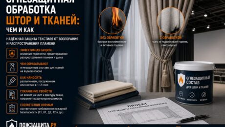 Огнезащитная обработка штор и тканей Огнезащитная обработка штор и тканей